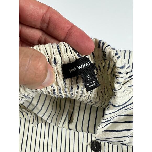 Who What Wear Button Up Striped Strapless Dress size Small - Picture 7 of 14